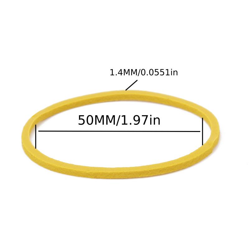 Colorful 50MM High Stretch Rubber Bands - Office School Home Supplies