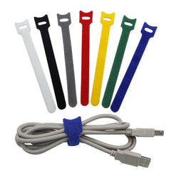 40pcs T Type Cable Ties Nylon Hook And Loop Cable Ties
