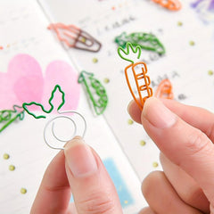 Girl Wind Metal Planner Memo Clip Colorful Creative Cartoon Paper Clip Pack