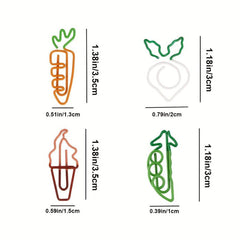 Girl Wind Metal Planner Memo Clip Colorful Creative Cartoon Paper Clip Pack