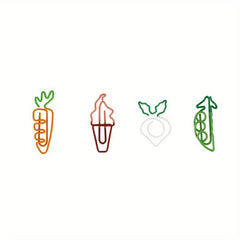 Girl Wind Metal Planner Memo Clip Colorful Creative Cartoon Paper Clip Pack