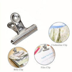 Stainless Steel Clip Bags for Office, School, and Home Use