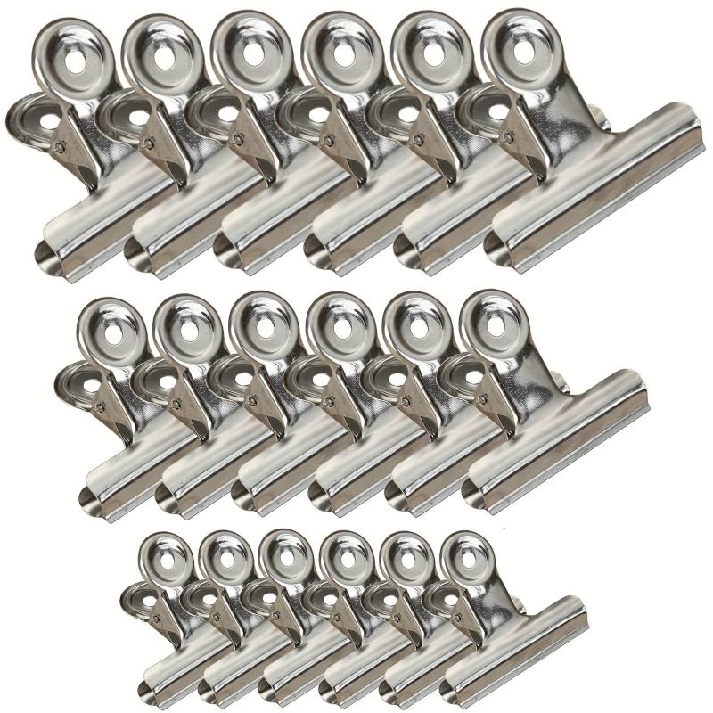 Stainless Steel Clip Bags for Office, School, and Home Use