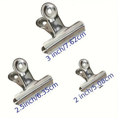 Stainless Steel Clip Bags for Office, School, and Home Use