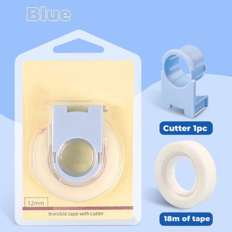 Invisible Tape Set with Mini Dispenser - Portable Repair Tape for Office School
