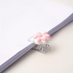 4pcs Cat Paw Binder Message Small Binder For Organization