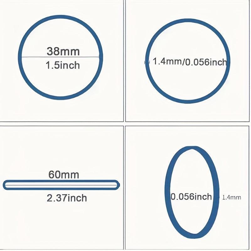 Colored Rubber Bands 38mm Dia. 100-200 Pcs Office School Elastic Bands