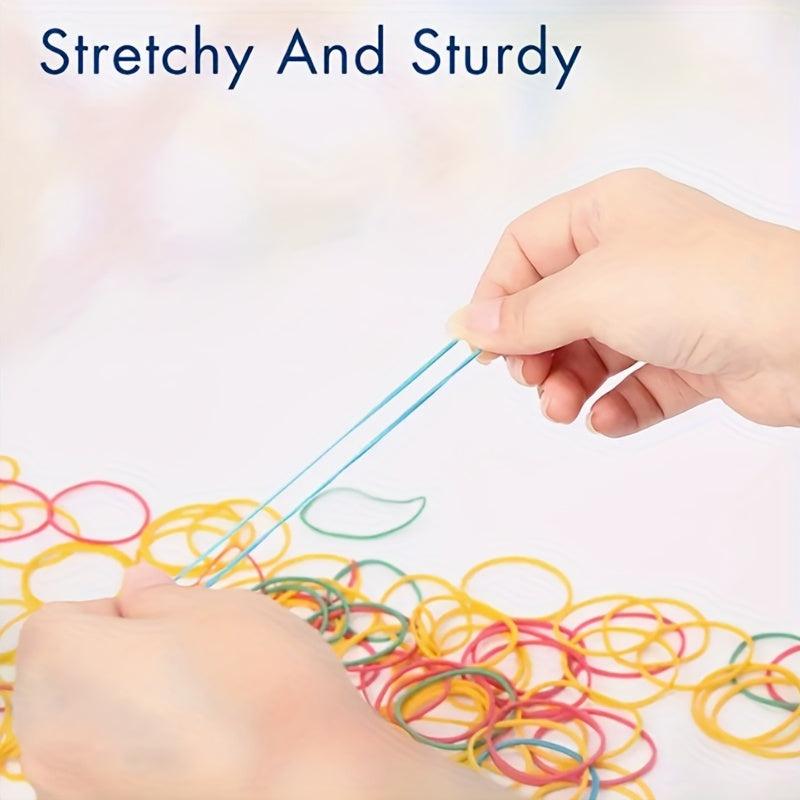Colored Rubber Bands 38mm Dia. 100-200 Pcs Office School Elastic Bands