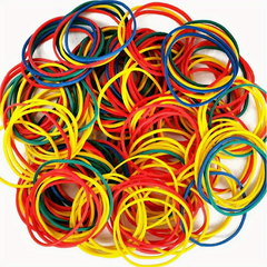 Colored Rubber Bands 38mm Dia. 100-200 Pcs Office School Elastic Bands