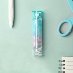 2-in-1 Correction Tape & Double Sided Tape Runner, Permanent Adhesive Dots Roll