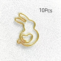 Golden Dog Paper Clips Animal Office Supplies Guitar Books Rabbits