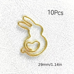 Golden Dog Paper Clips Animal Office Supplies Guitar Books Rabbits