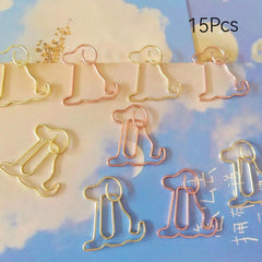 Golden Dog Paper Clips Animal Office Supplies Guitar Books Rabbits
