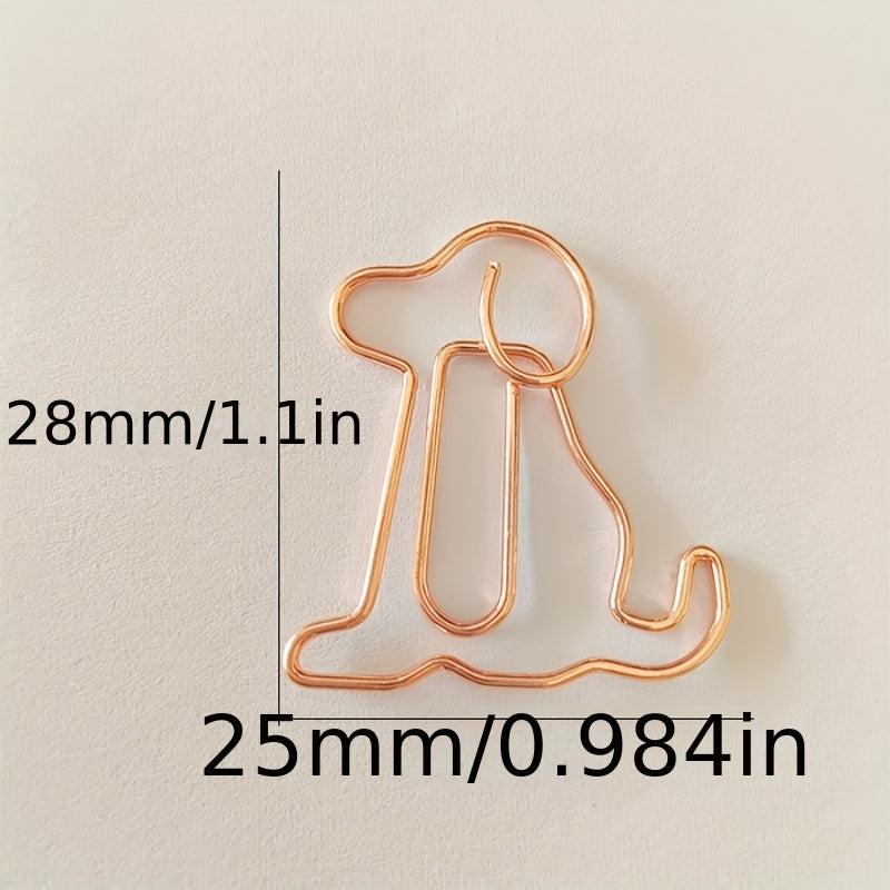Golden Dog Paper Clips Animal Office Supplies Guitar Books Rabbits