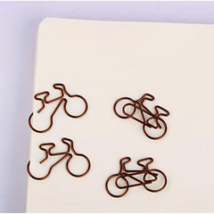 10 PCS Brown Bike Paper Clips