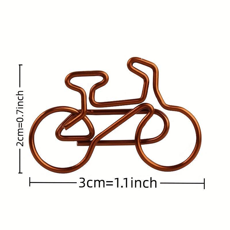 10 PCS Brown Bike Paper Clips