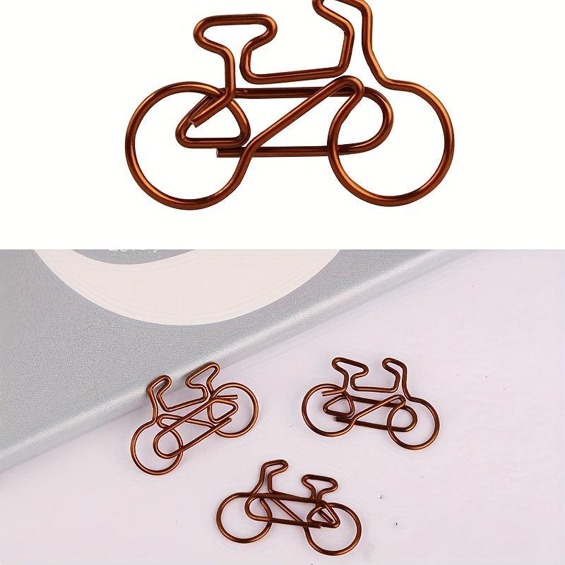 10 PCS Brown Bike Paper Clips