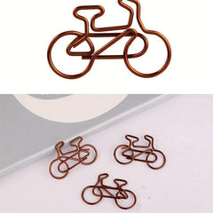 10 PCS Brown Bike Paper Clips