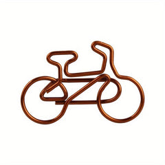 10 PCS Brown Bike Paper Clips
