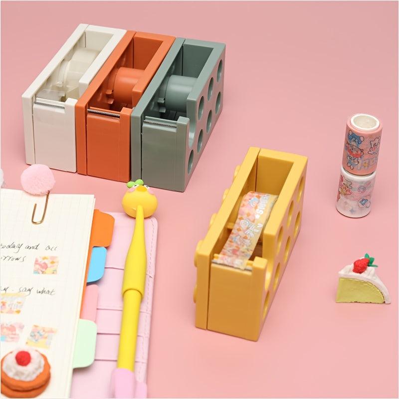 Building Block Glue Paper Seat Creative Tape Cutter Box