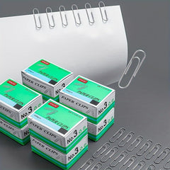 100pcs Metal Paper Clip Student Supplies Folder Bookmark