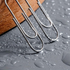 100pcs Metal Paper Clip Student Supplies Folder Bookmark