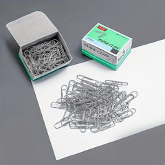 100pcs Metal Paper Clip Student Supplies Folder Bookmark