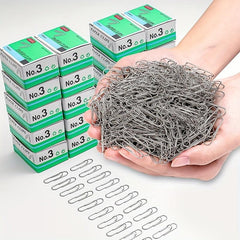100pcs Metal Paper Clip Student Supplies Folder Bookmark