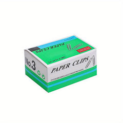 100pcs Metal Paper Clip Student Supplies Folder Bookmark
