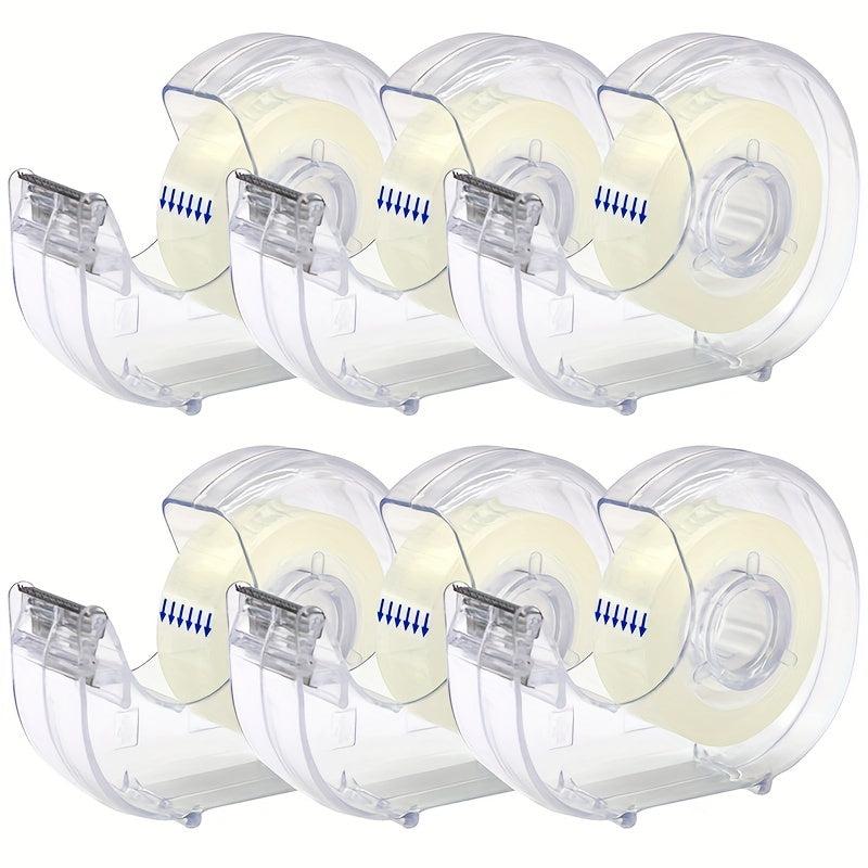 6pcs Invisible Tapes & Dispensers Writable Tape Office