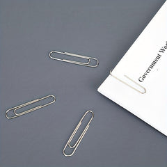 120 Large Paper Clips Anti-slip Silver Heavy-duty for Office School Personal Use