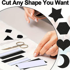 Hook And Loop Strips With Adhesive 20 Sets - Strong Back Adhesive Fasten Tape