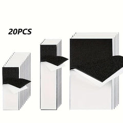 Hook And Loop Strips With Adhesive 20 Sets - Strong Back Adhesive Fasten Tape