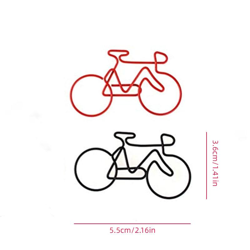 10 PCS Bike PAPER Clips Metal Display Card Folder Pack Random Purple Red