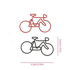 10 PCS Bike PAPER Clips Metal Display Card Folder Pack Random Purple Red