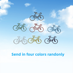 10 PCS Bike PAPER Clips Metal Display Card Folder Pack Random Purple Red