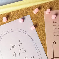 100 Pink Push Pins Thumb Tacks for Bulletin Board Office Desk Decor
