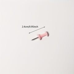 100 Pink Push Pins Thumb Tacks for Bulletin Board Office Desk Decor