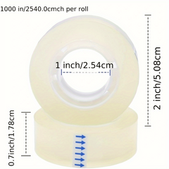 Transparent Glossy Tape 1 Roll 25m Office Home School