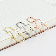 10pcs Metal Pen Clips Bookmarks for Notebooks Office Supplie