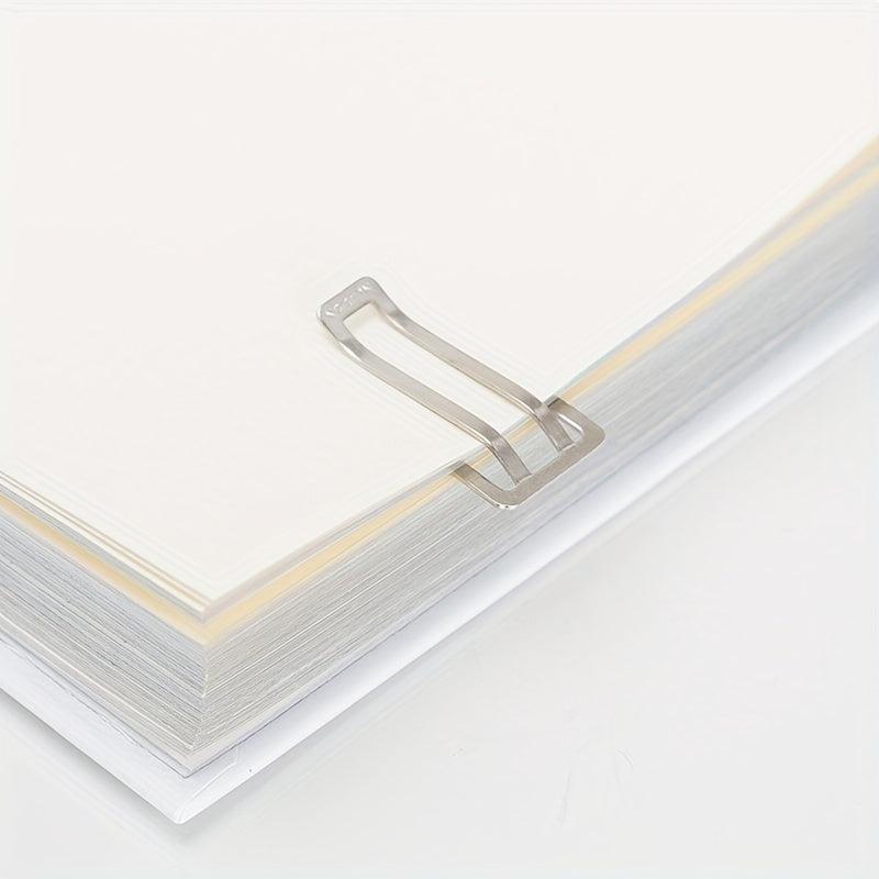 10pcs Silver Metal File Clips for Document Binding & Note Taking