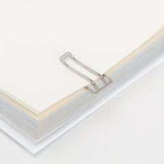 10pcs Silver Metal File Clips for Document Binding & Note Taking