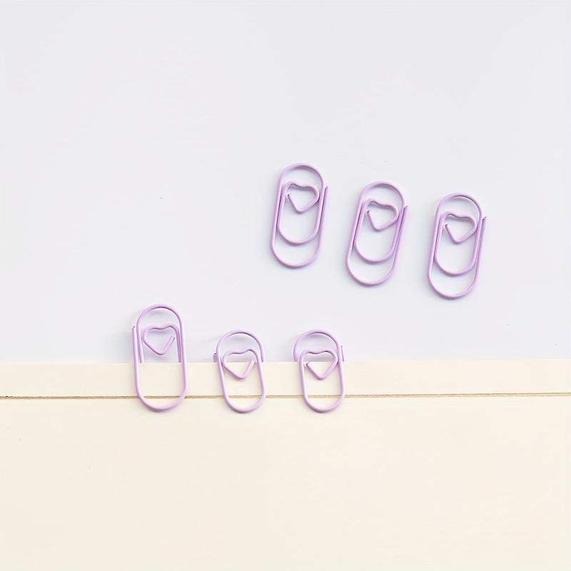 100pcs Mini Small Love Special shaped Colorful Paper Clips