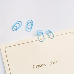100pcs Mini Small Love Special shaped Colorful Paper Clips