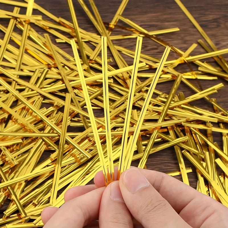 2400 Pcs Metal Twisted Tie 4inch Reusable Bag Tie Plastic Bread Twisted Tie