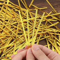 2400 Pcs Metal Twisted Tie 4inch Reusable Bag Tie Plastic Bread Twisted Tie