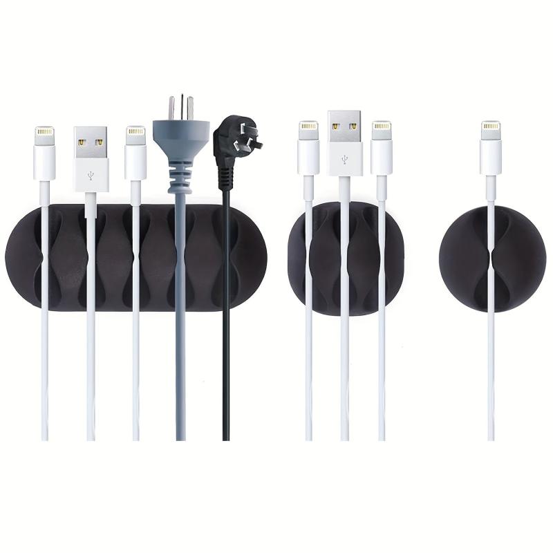Desktop Adhesive Wire Fixer for Cords - 5 Slots
