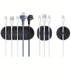 Desktop Adhesive Wire Fixer for Cords - 5 Slots