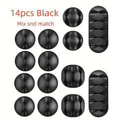 Desktop Adhesive Wire Fixer for Cords - 5 Slots