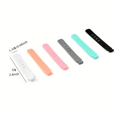 6pcs Mixed Earphone Storage Soft Tape Data Cable Protection Sleeve